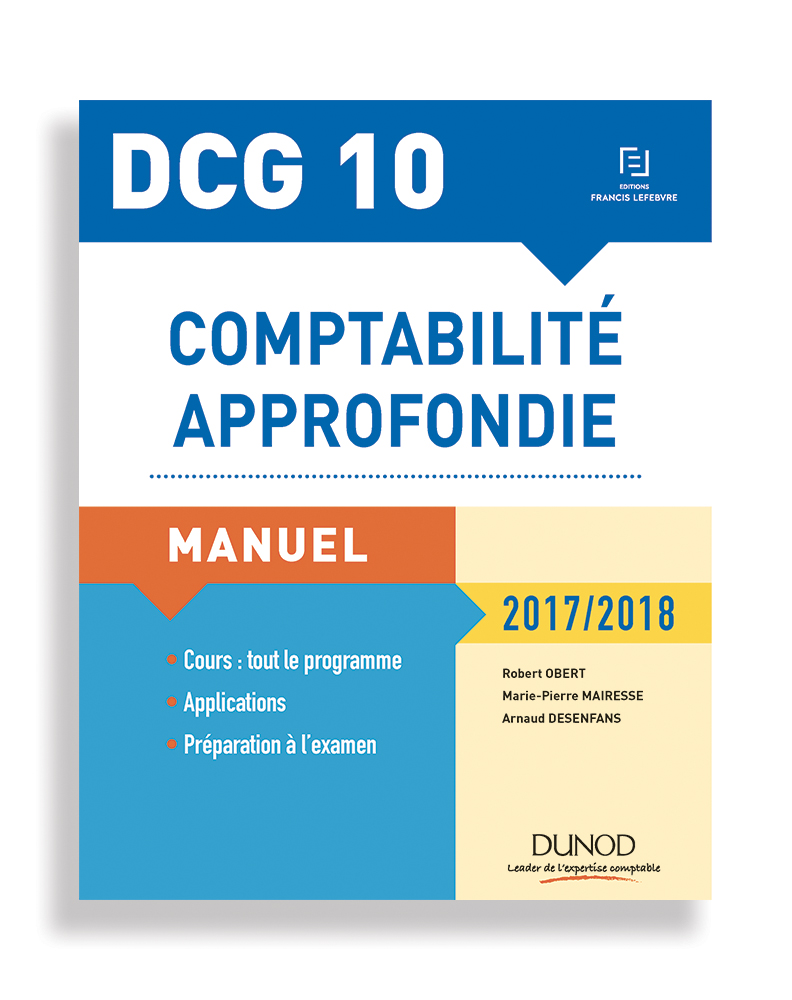 DCG 10 - Manuel - Collection EXPERT SUP - éditions Dunod - 2017